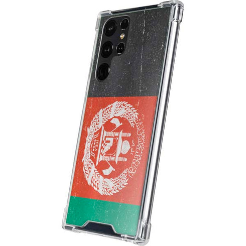 Afghanistan Flag Distressed Galaxy S23 Ultra Clear Case